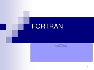 FORTRAN
