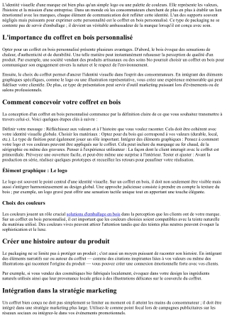 Comment intégrer votre identité visuelle dans votre coffret?