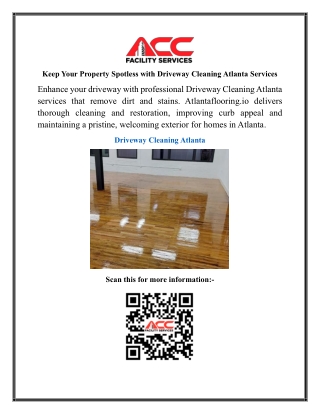 Keep Your Property Spotless with Driveway Cleaning Atlanta Services