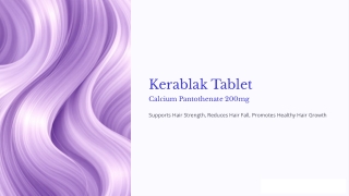 Buy Kerablak Calcium Pantothenate Tablet – Online Generic Medicine