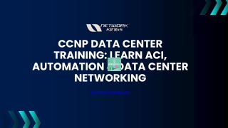 CCNP Data Center Training Learn ACI, Automation & Data Center Networking