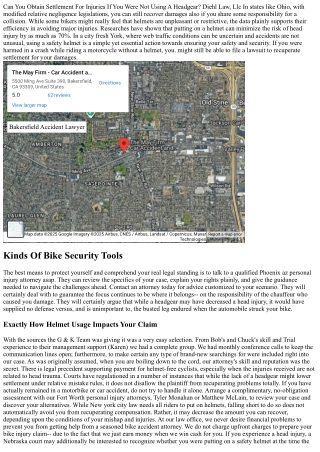 Can I Obtain Settlement Also If I Wasn't Using A Headgear?- El Dabe Ritter Test