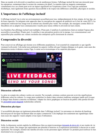 Affichage inclusif : comment prendre en compte toutes les diversités.