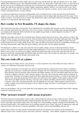 Comparing Cedar, Redwood, and Pressure-Treated Wood in the Dick Building Company