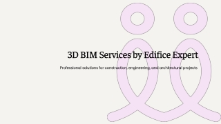 3D BIM Modeling Services in California by Edifice Expert