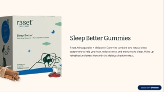 Ashwagandha Melatonin Gummies – Relaxation, Sleep & Stress Support | RESET
