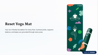 Reset Yoga Mat | Non-Slip, Eco-Friendly & Durable Yoga Mat by RESET