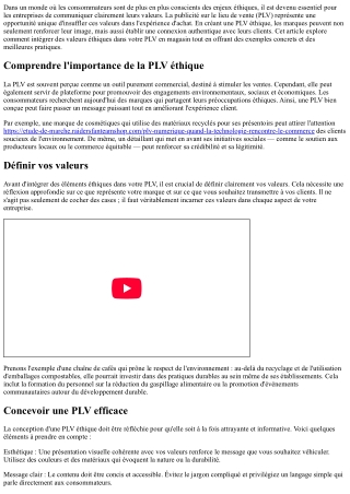 PLV éthique : comment promouvoir vos valeurs en magasin