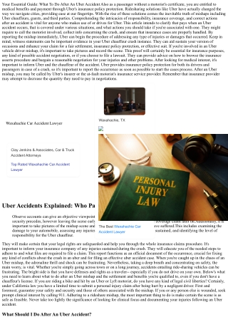 Bike Accidents Caused By Uber Chauffeurs