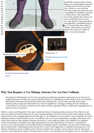 Your Important Guide: What To Do After An Uber Mishap