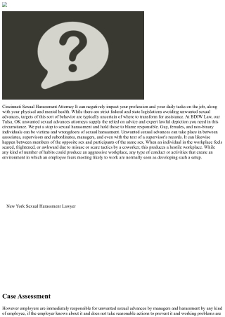 Sexual Harassment Lawyers Los Angeles