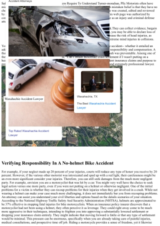 Do I Still Have A Situation If I Wasn't Wearing A Bike Helmet?