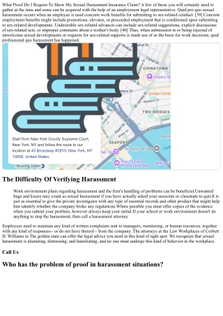 What Kind Of Evidence Do You Require For Sexual Harassment?