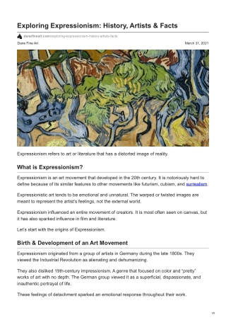 Exploring Expressionism History Artists  Facts