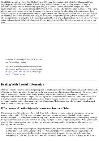 Ought To I Get A Legal Representative For A Motorbike Crash Gold State Attorneys