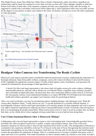 Getting Compensation When A Chauffeur Doesn't See Your Motorcycle Free Legal Adv