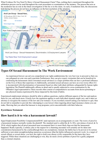 What Evidence Do I Require For A Sexual Harassment Case?