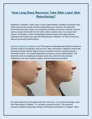 How Long Does Recovery Take After Laser Skin Resurfacing