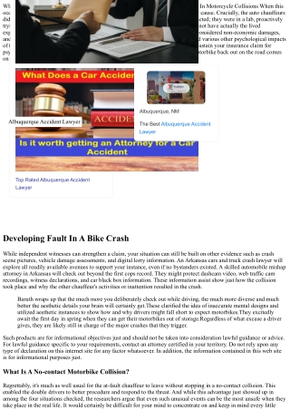 The 4 Elements To Confirm Fault In A Bike Crash Instance