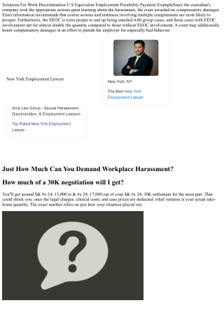 Sexual Harassment Legal Action Time To Work Out? Seay Felton