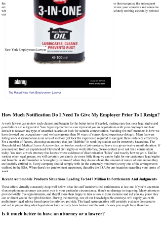 5 Of One Of The Most Common Job Scenarios Where Obtaining A Work Lawyer Can Assi