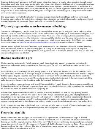 Indications Your Office Building Necessities Structural Foundation Repair