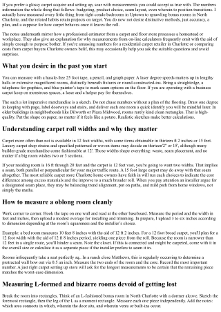 How to Measure Rooms: A Charlotte Carpet Store Explains