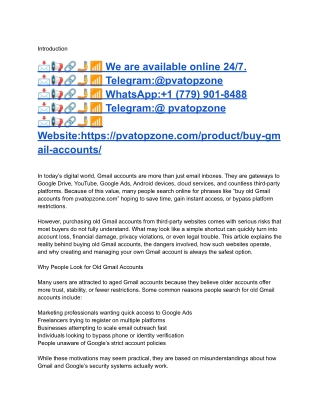 7 Steps to Buying Old Gmail Account - Complete Guide in ...