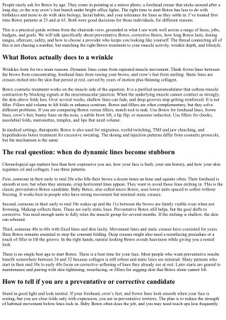 Best Age to Start Botox: Preventative vs Corrective Approaches