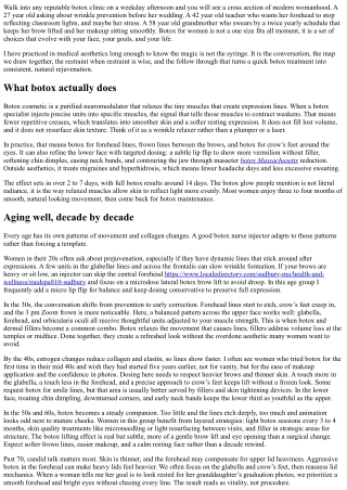 Botox for Women: Rejuvenation at Every Age