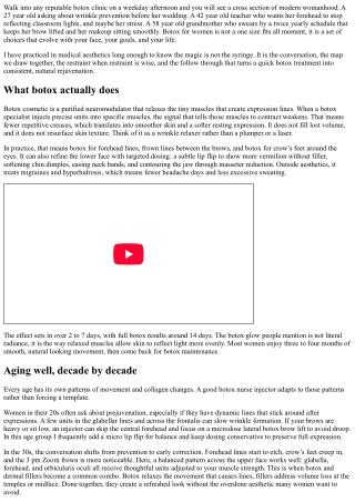 Botox for Women: Rejuvenation at Every Age