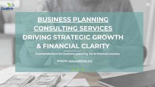 Business Planning Consulting Services | Sudhir Tax
