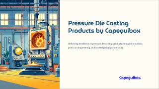 Pressure Die Casting Products by Capequibox