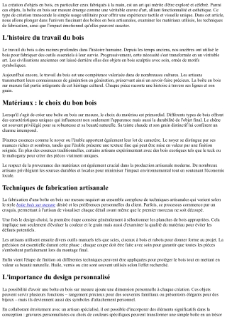 Art et design : la beauté d'une boîte en bois réalisée à la main