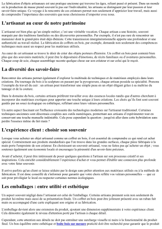 Rencontres Avec Les Artisans Passionnés De La Fabrication De Vos futurs Souvenir