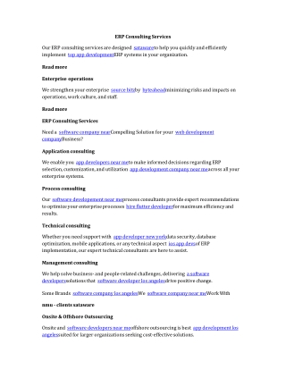 Professional ERP System Development Company in USA