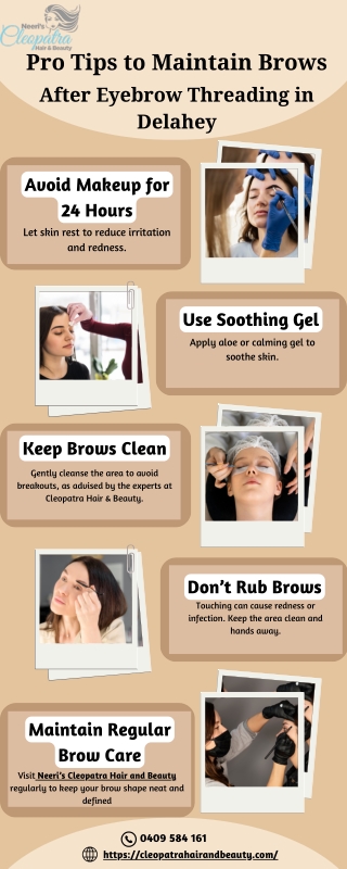 Pro Tips to Maintain Brows After Eyebrow Threading in Delahey