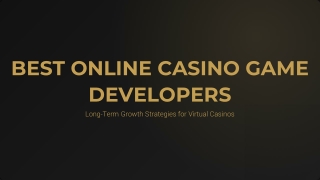 Casino Game Development Company | Codesfortomorrow