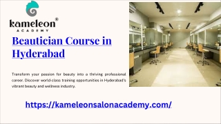 Beautician Course in Hyderabad