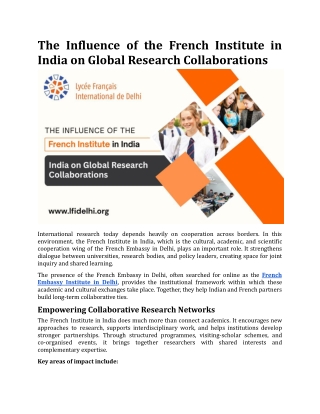 The Influence of the French Institute in India on Global Research Collaborations.docx
