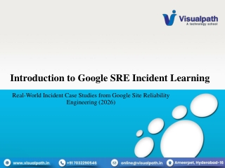 Site Reliability Engineering Training & SRE Certification Course