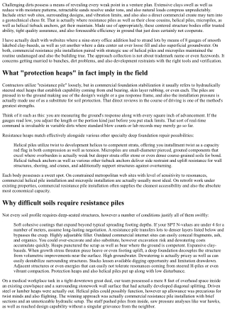 Top Advantages of Commercial Resistance Pile Installation for Testing Soils