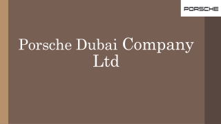 PORSCHE SERVICE CENTER DUBAI