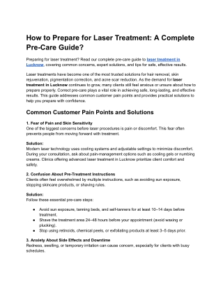 How to Prepare for Laser Treatment_ A Complete Pre-Care Guide_