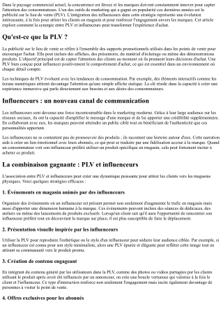 PLV et influenceurs : un duo prometteur pour attirer les clients en magasin ?