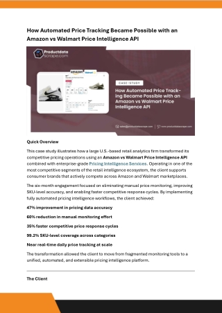 How Automated Price Tracking Became Possible with an Amazon vs Walmart Price Intelligence API