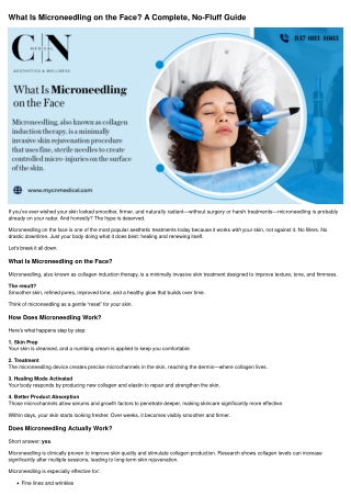 what-is-microneedling-on-face