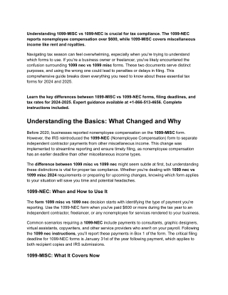 1099-MISC vs 1099-NEC 2024-2025_ Complete Guide _ Forms & Deadlines
