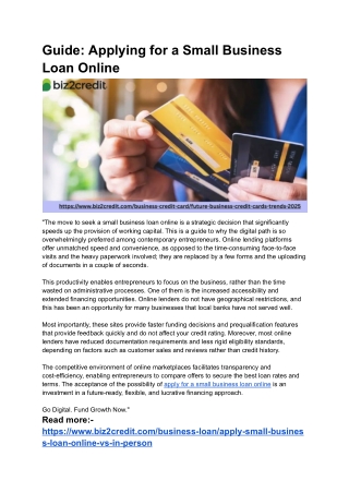 apply for a small business loan online