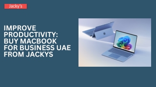 Improve Productivity Buy MacBook for Business UAE from Jackys